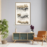 Ephemeral Strokes Painting - FLOATING FRAME