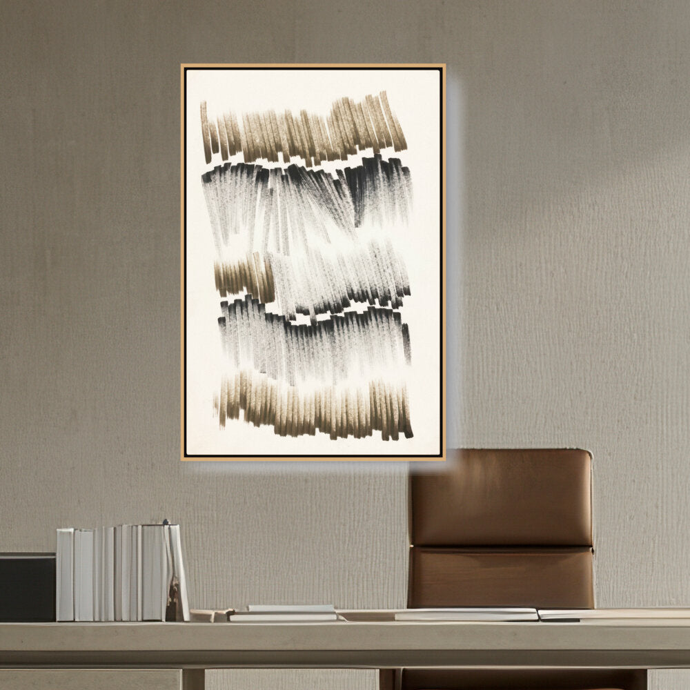 Ephemeral Strokes Painting - FLOATING FRAME