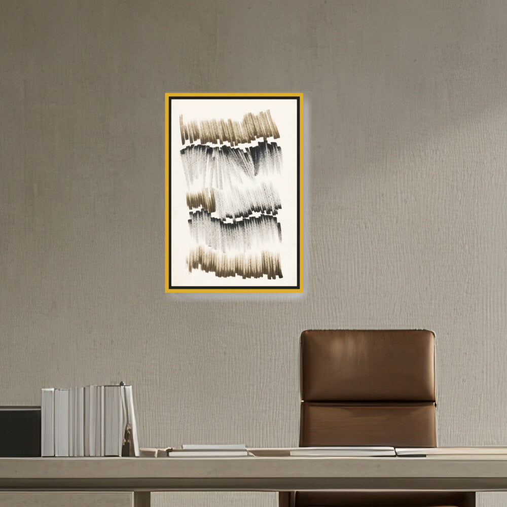 Ephemeral Strokes Painting - FLOATING FRAME