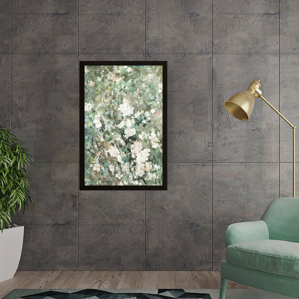 Flowering Apple Branch - Framed Canvas