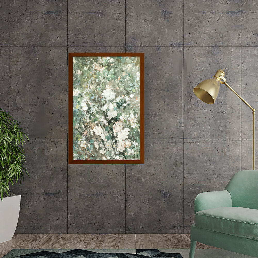 Flowering Apple Branch - Framed Canvas