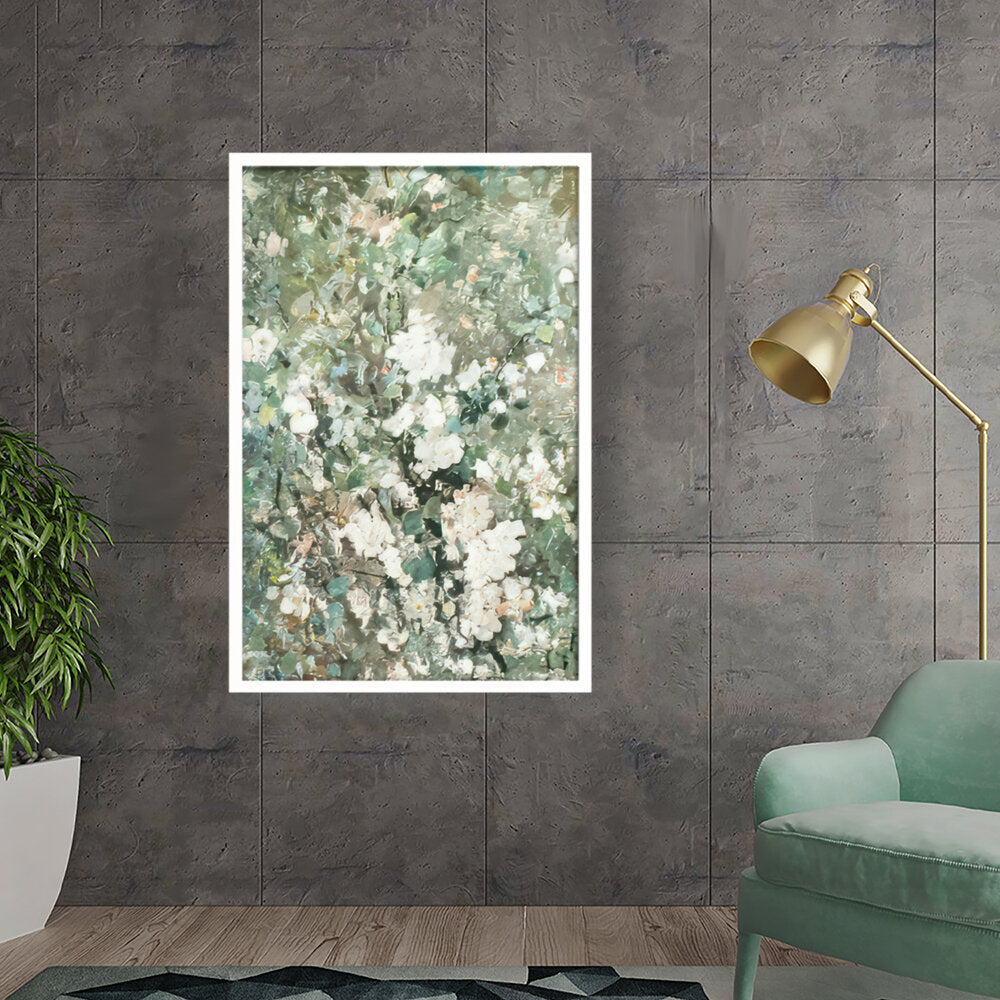 Flowering Apple Branch - Framed Canvas