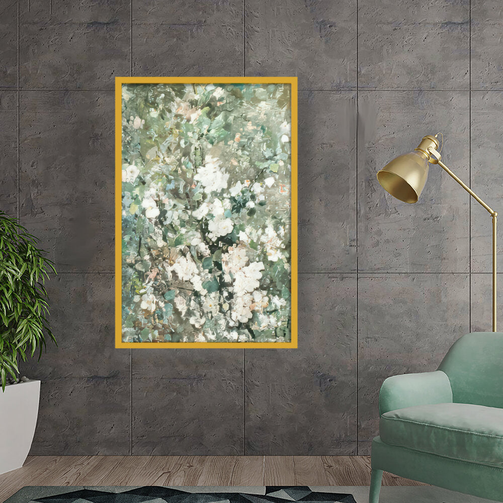 Flowering Apple Branch - Framed Canvas