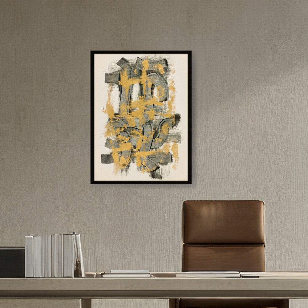 Abstract Motif - Framed Canvas
