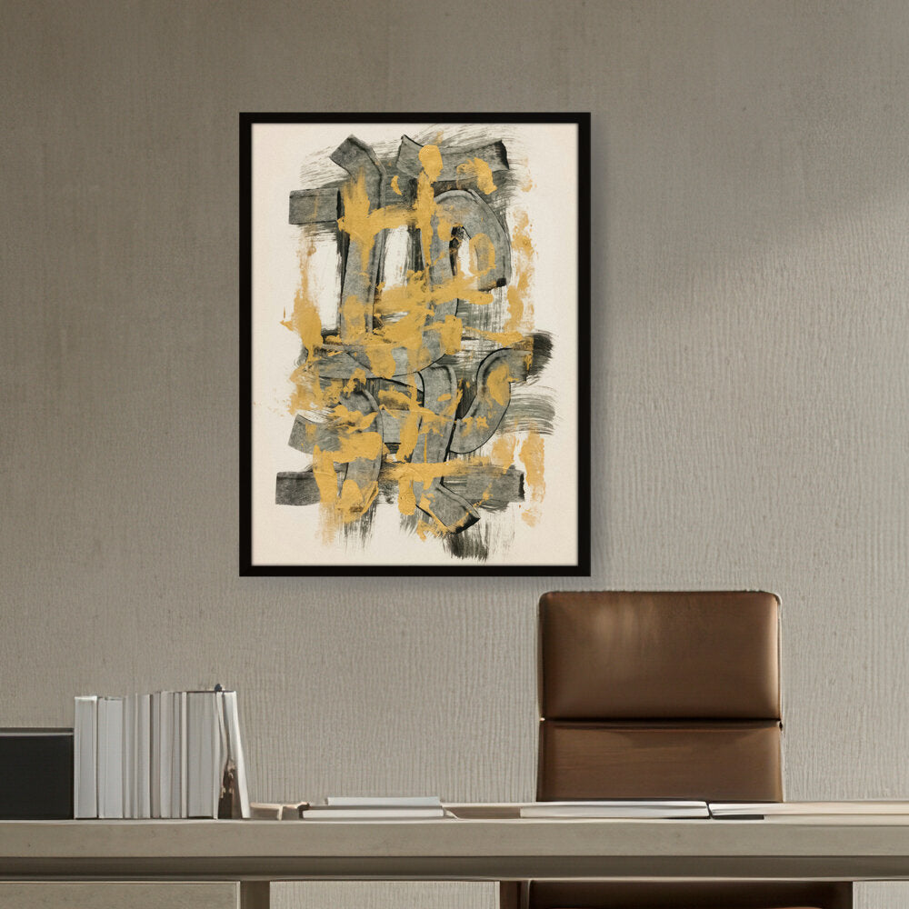 Abstract Motif - Framed Canvas