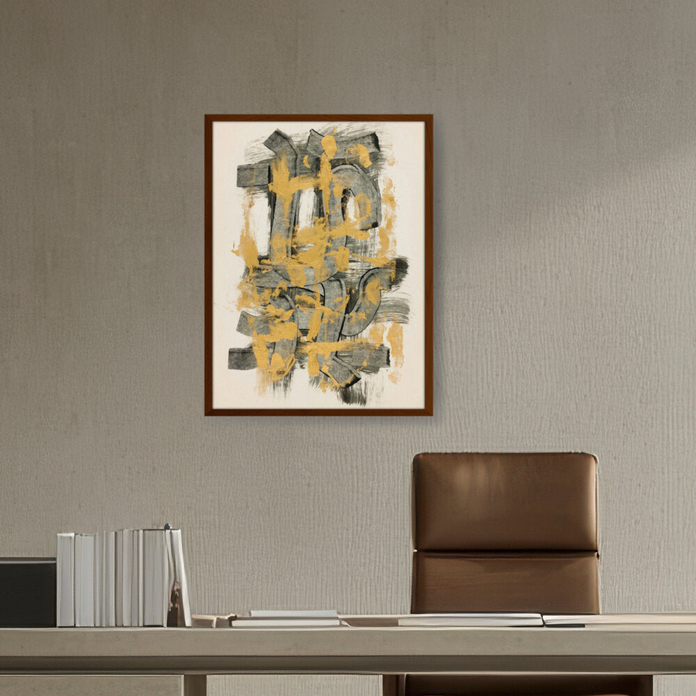 Abstract Motif - Framed Canvas