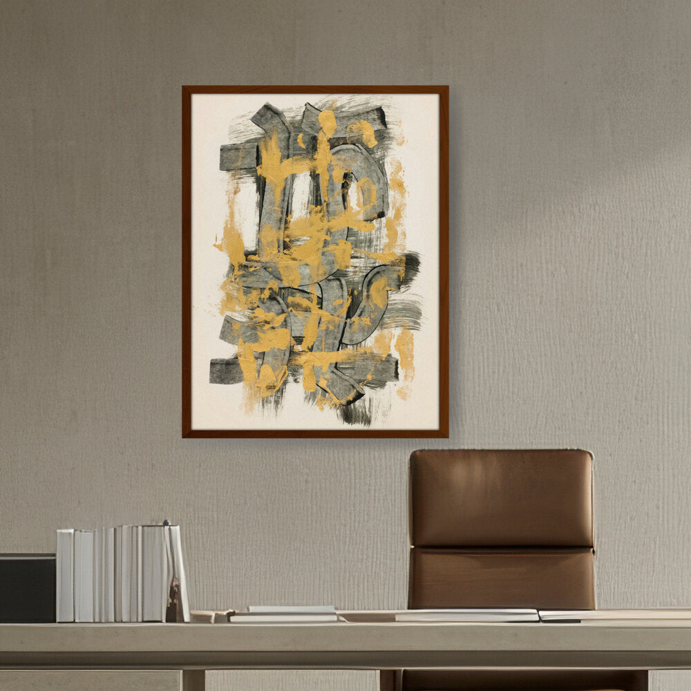 Abstract Motif - Framed Canvas