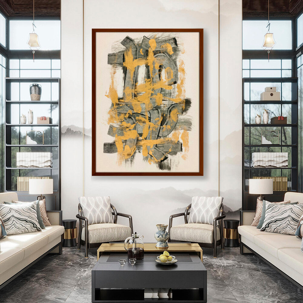 Abstract Motif - Framed Canvas