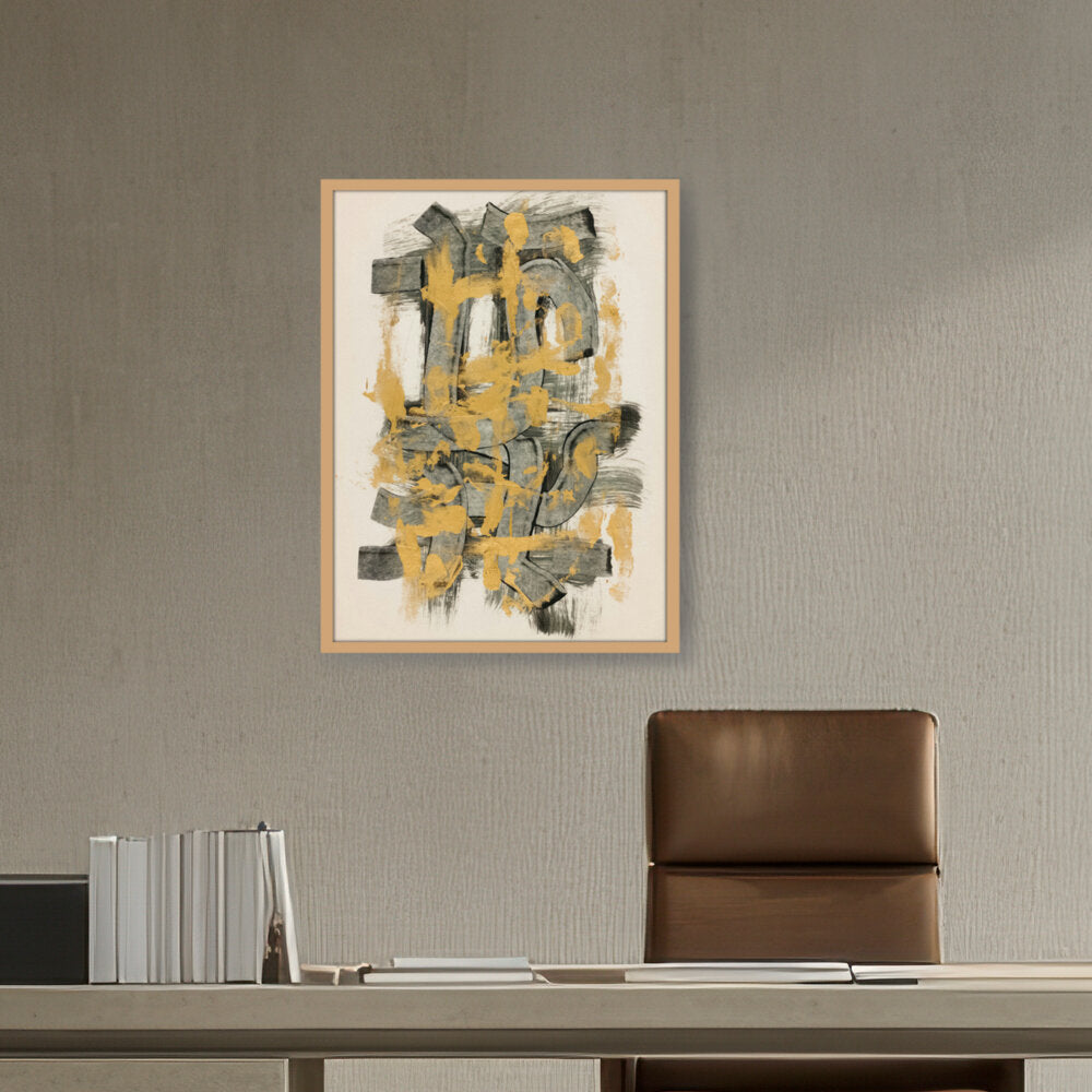 Abstract Motif - Framed Canvas