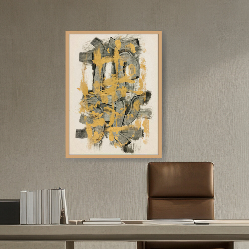 Abstract Motif - Framed Canvas