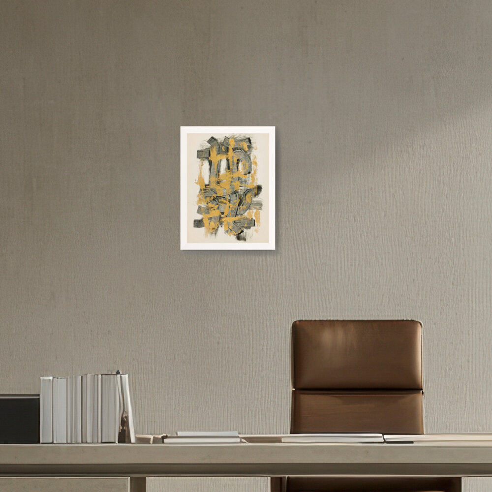 Abstract Motif - Framed Canvas
