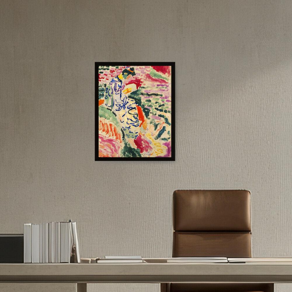 Japanese Woman - Framed Canvas