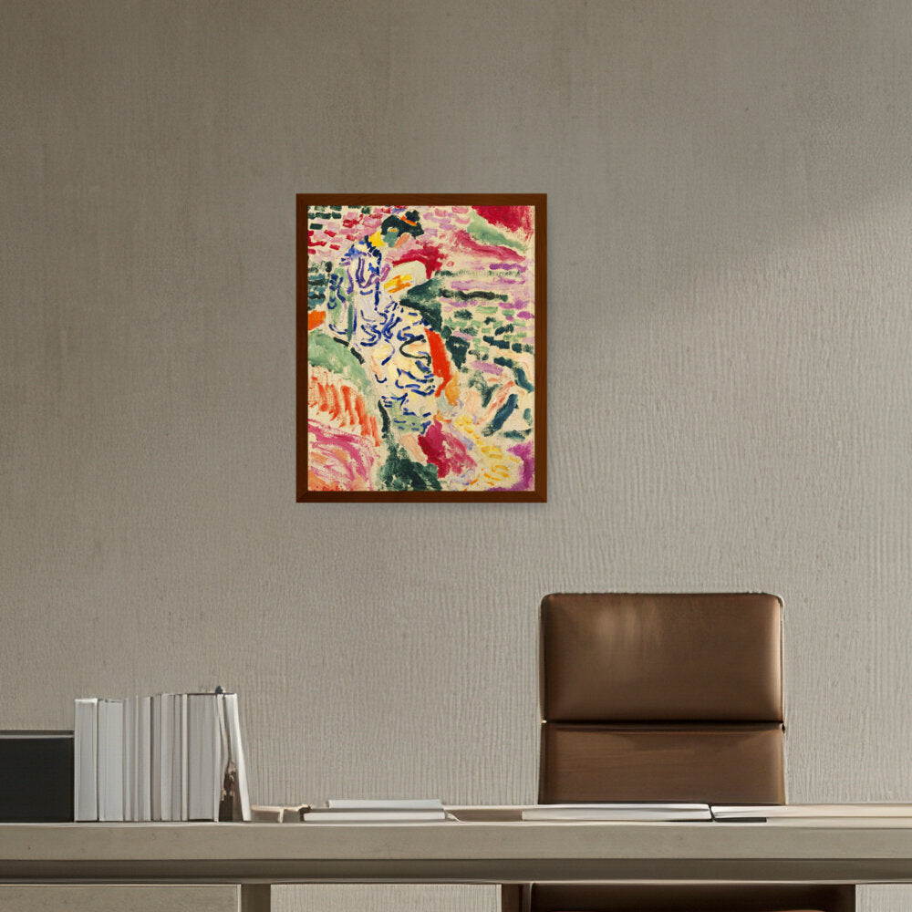 Japanese Woman - Framed Canvas