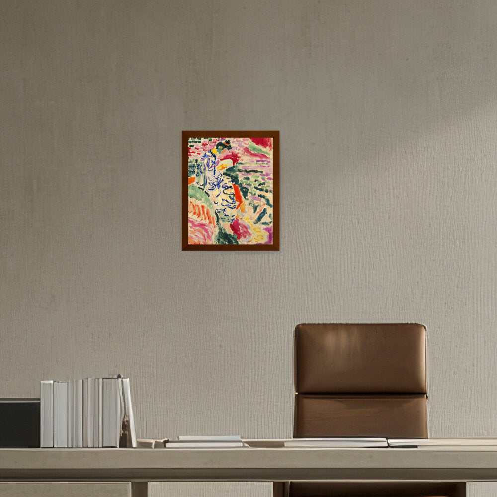 Japanese Woman - Framed Canvas