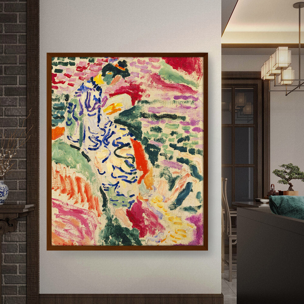 Japanese Woman - Framed Canvas