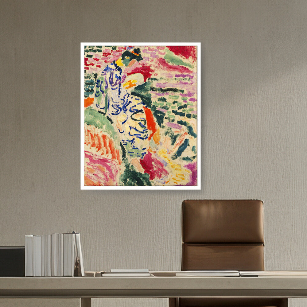 Japanese Woman - Framed Canvas