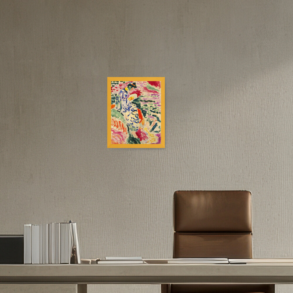 Japanese Woman - Framed Canvas