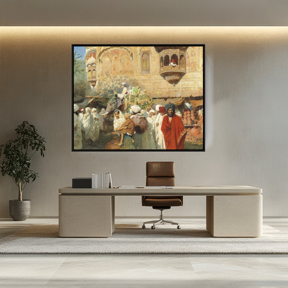 A Street In Jodhpur - FLOATING FRAME