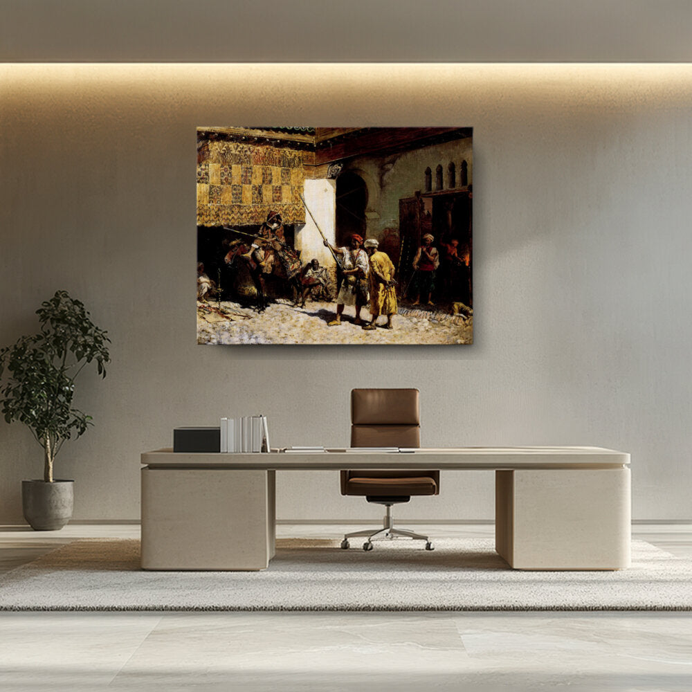 The Arab Gunsmith - Wall Canvas