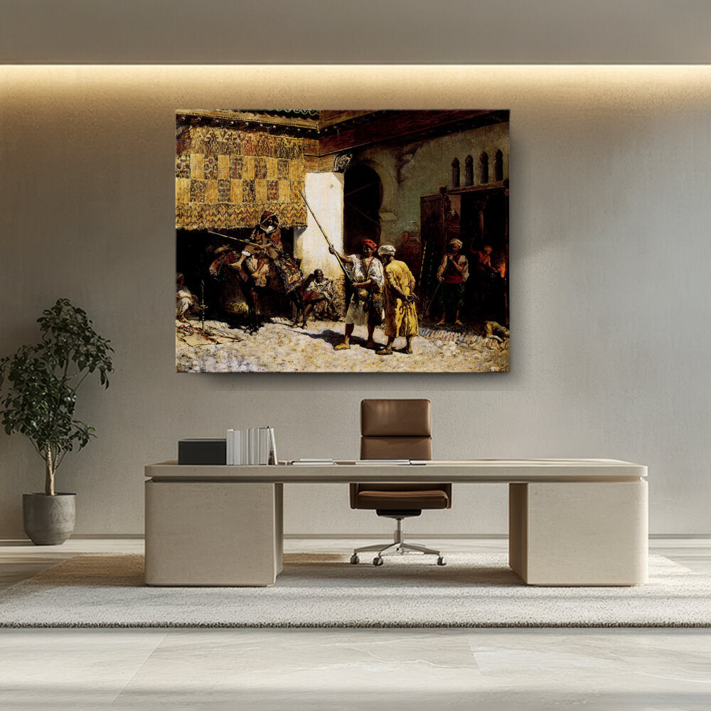 The Arab Gunsmith - Wall Canvas