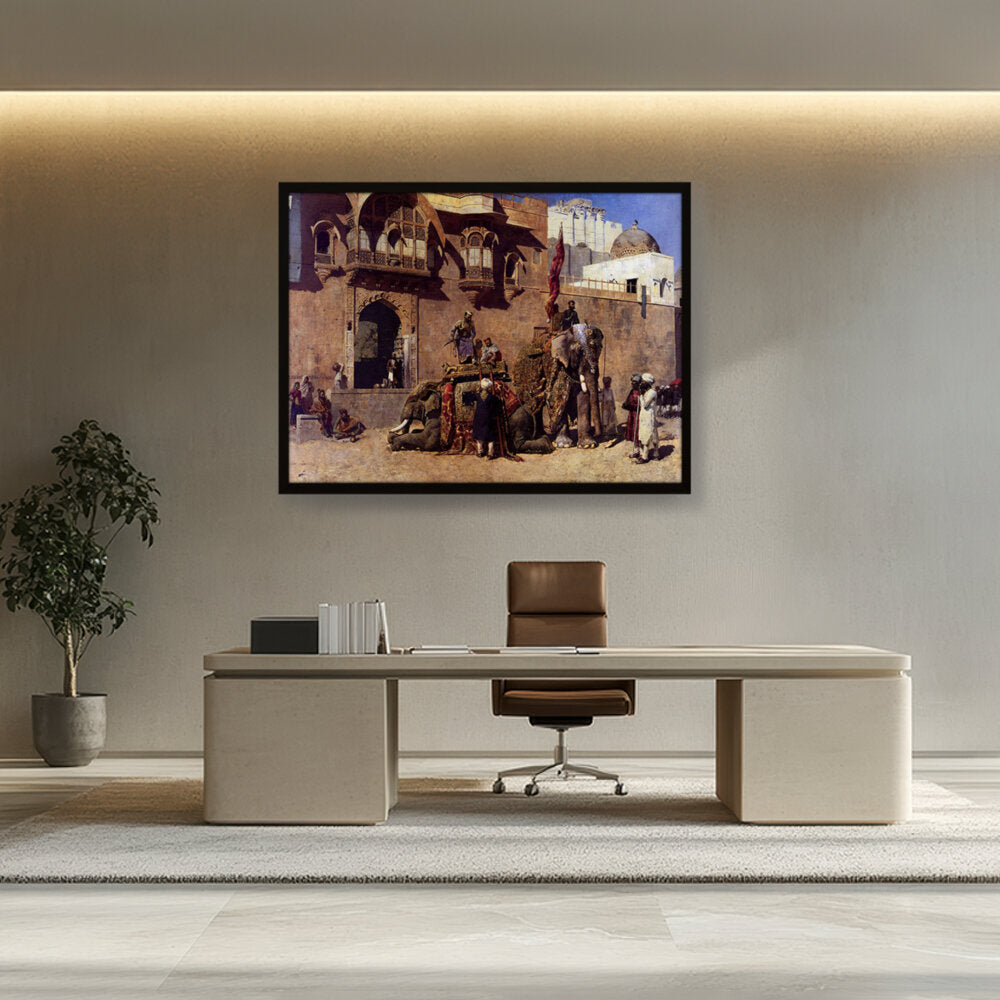 A Rajah Of Jodhpur - Framed Canvas