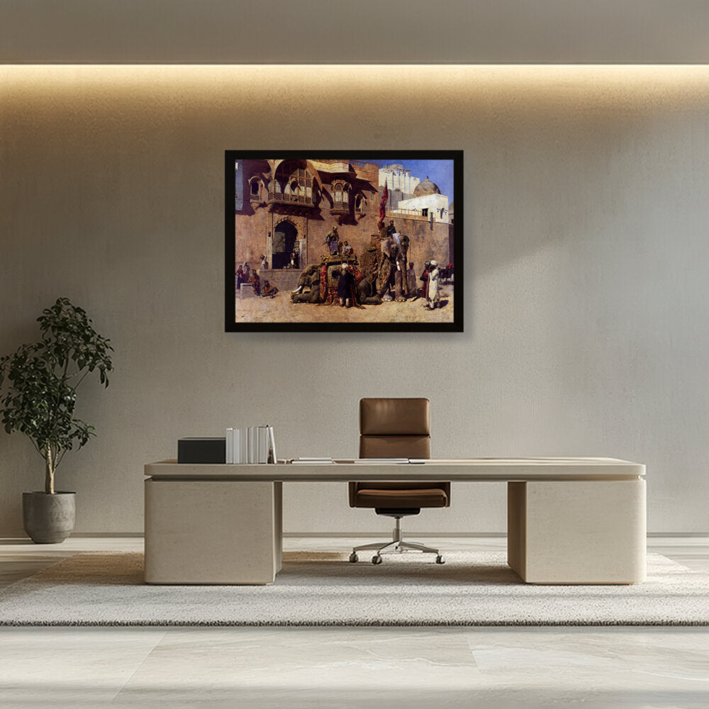 A Rajah Of Jodhpur - Framed Canvas