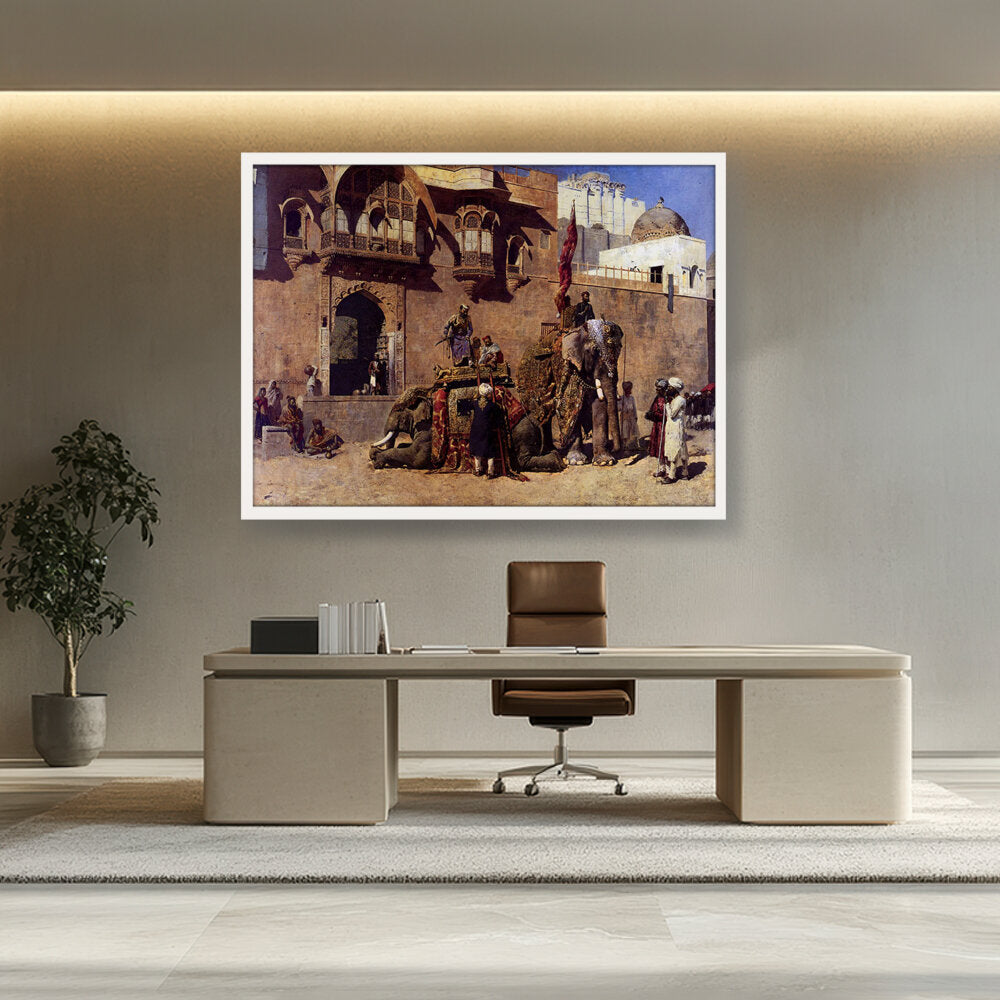 A Rajah Of Jodhpur - Framed Canvas