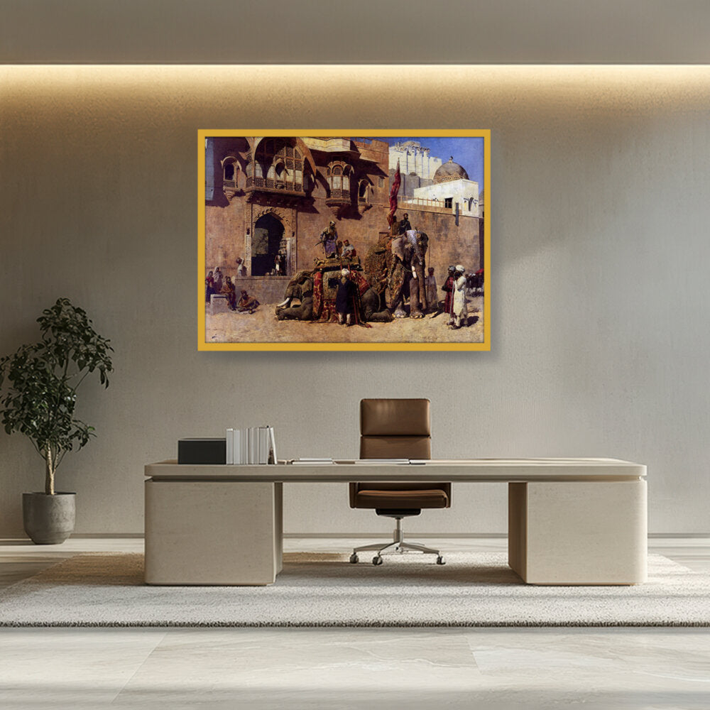 A Rajah Of Jodhpur - Framed Canvas
