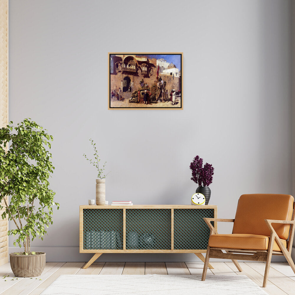 A Rajah Of Jodhpur - Floating Framed Canvas