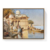 Along The Ghats Mathura - FLOATING FRAME