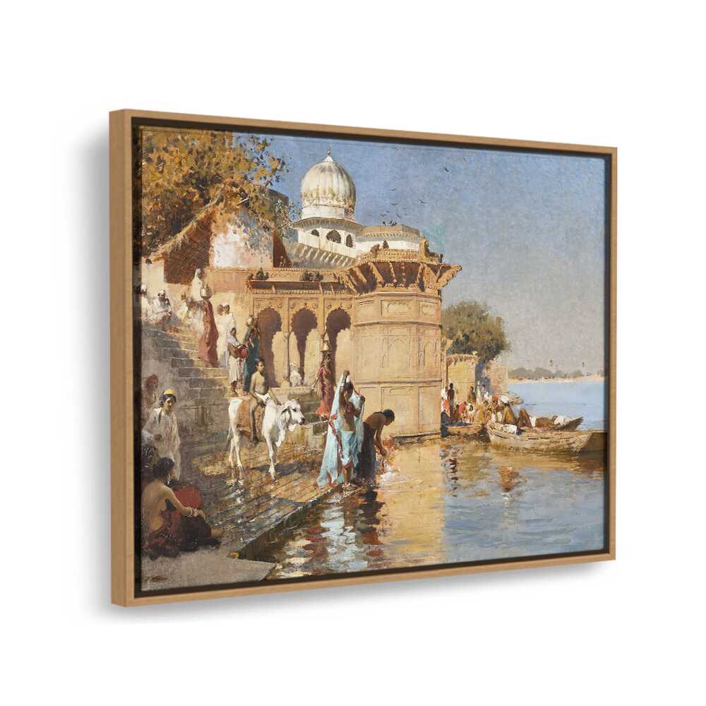 Along The Ghats Mathura - FLOATING FRAME