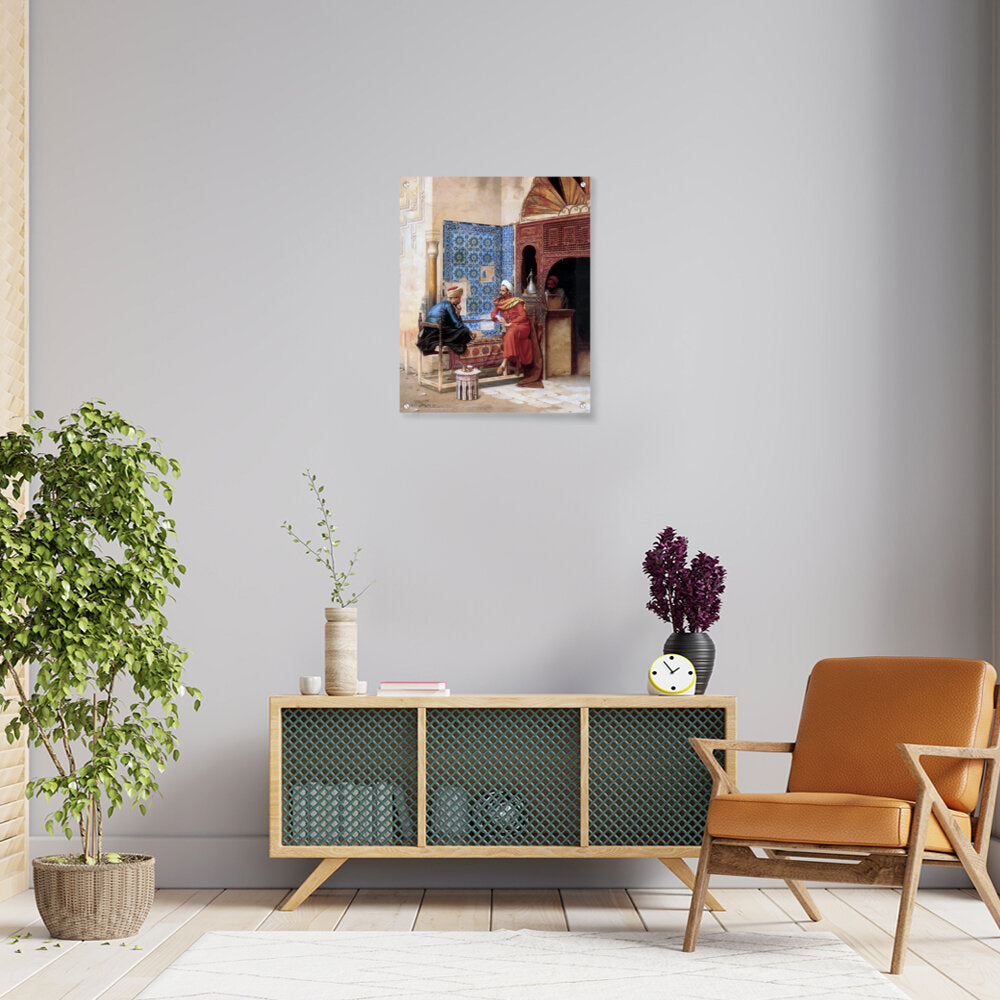 Playing Chess - Acrylic Wall Photo