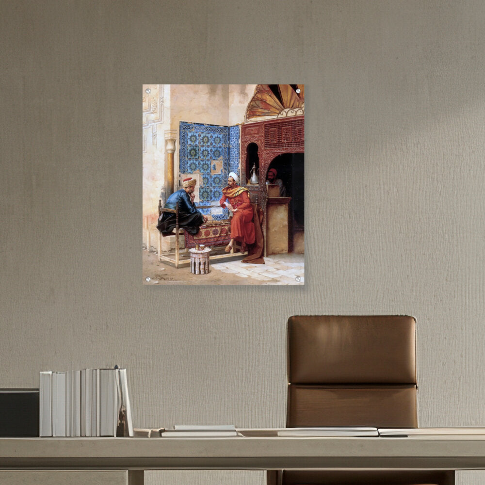 Playing Chess - Acrylic Wall Photo