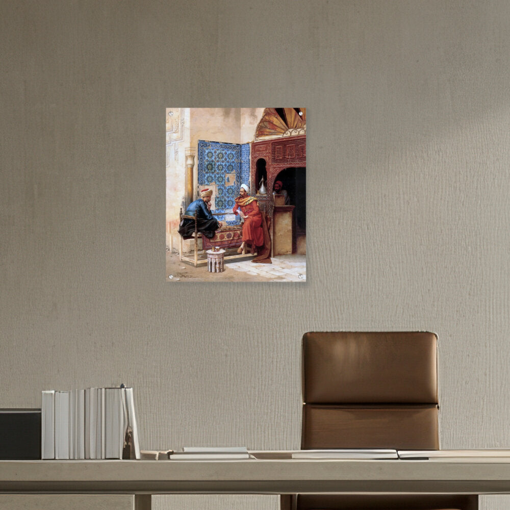 Playing Chess - Acrylic Wall Photo