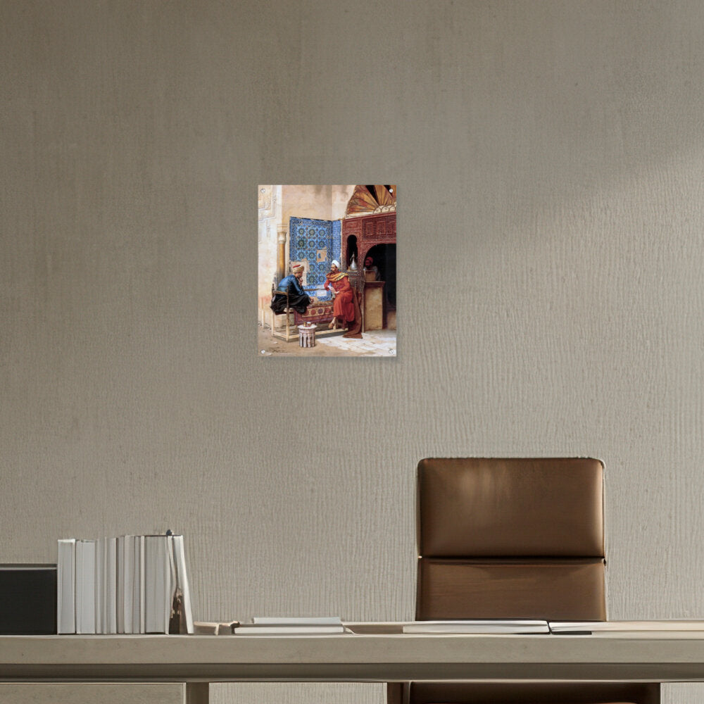 Playing Chess - Acrylic Wall Photo