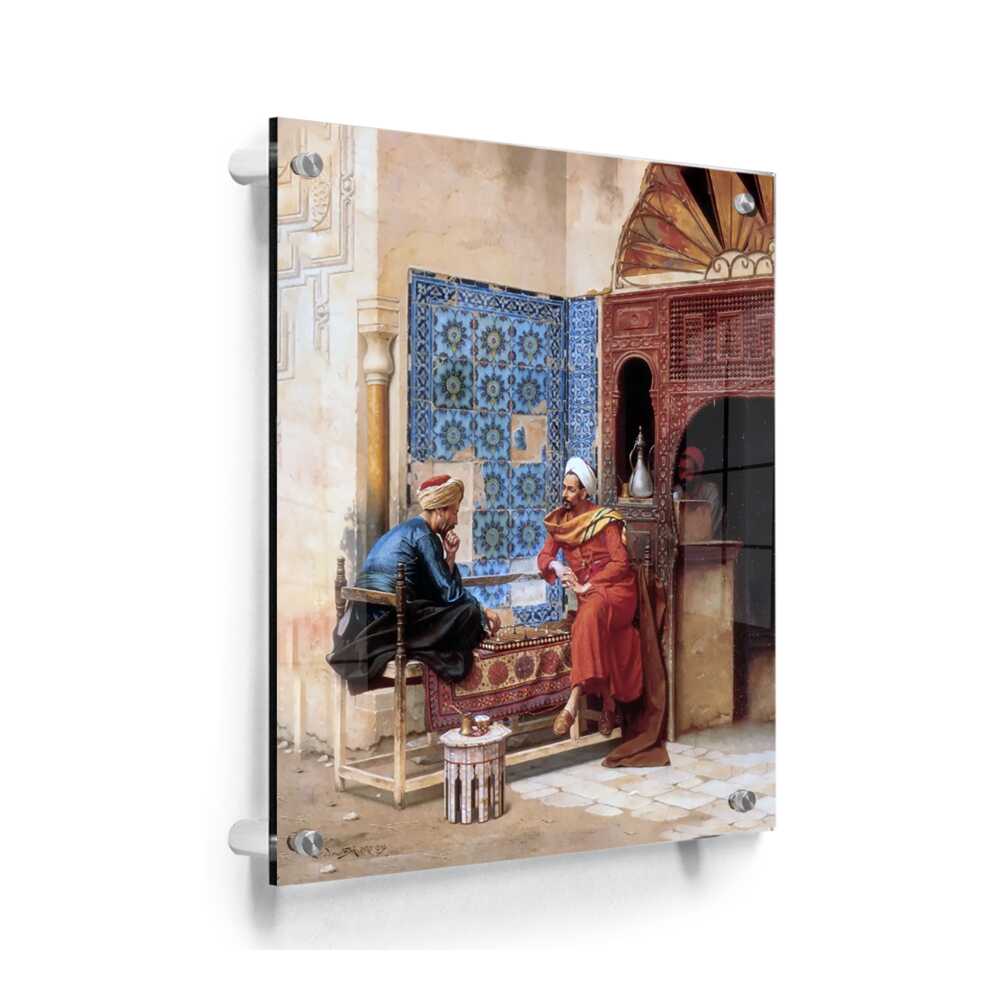 Playing Chess - Acrylic Wall Photo