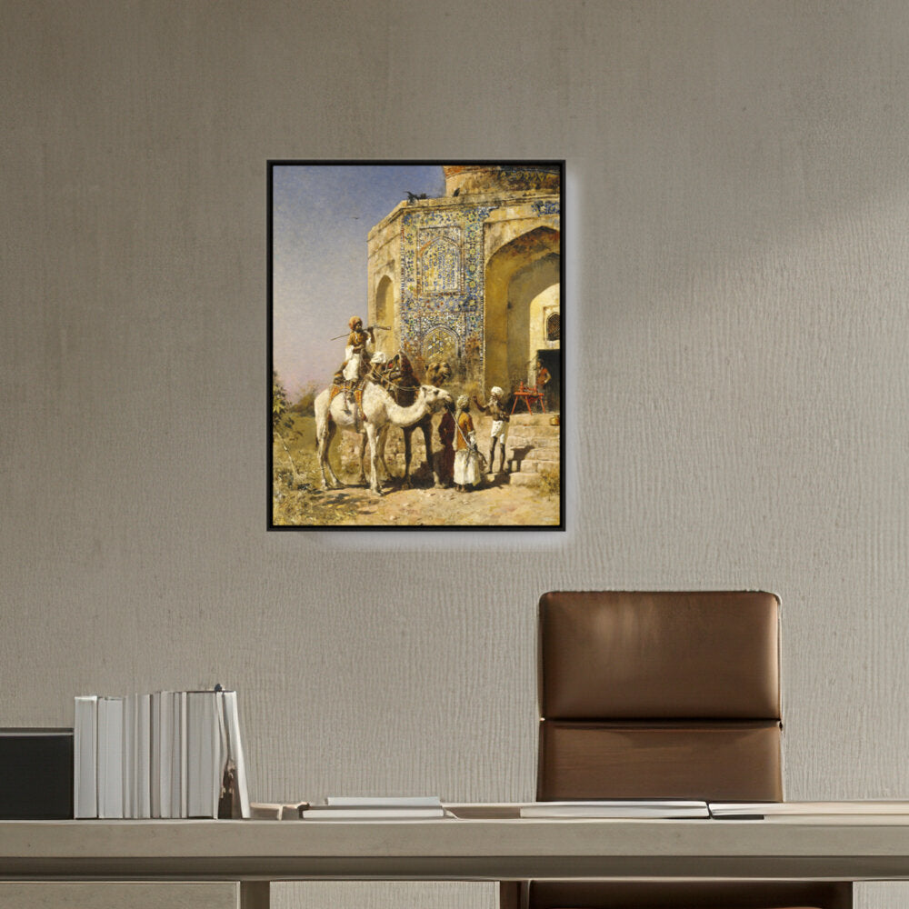 The Old Blue-Tiled Mosque - FLOATING FRAME