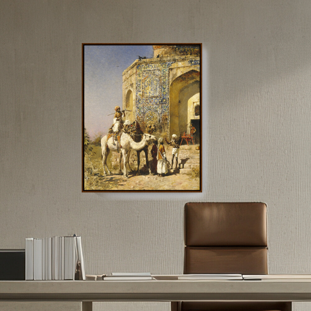 The Old Blue-Tiled Mosque - FLOATING FRAME