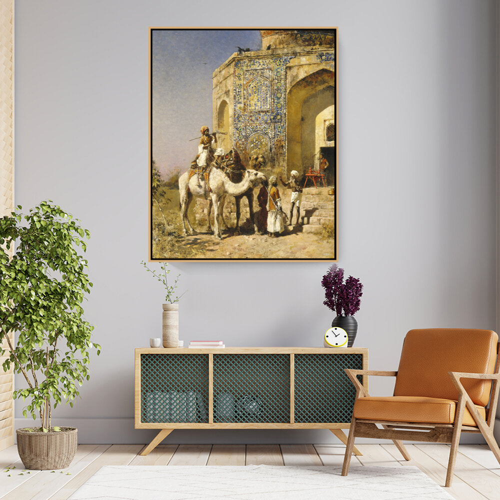 The Old Blue-Tiled Mosque - FLOATING FRAME