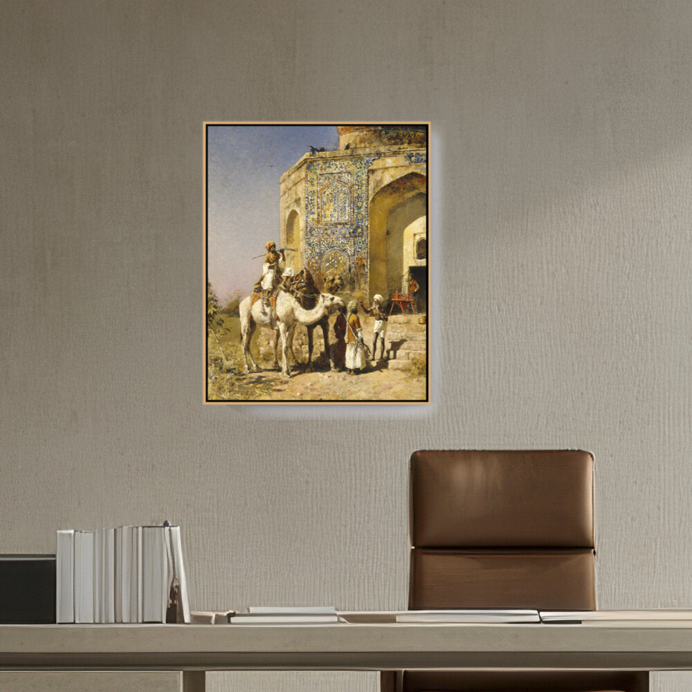 The Old Blue-Tiled Mosque - FLOATING FRAME