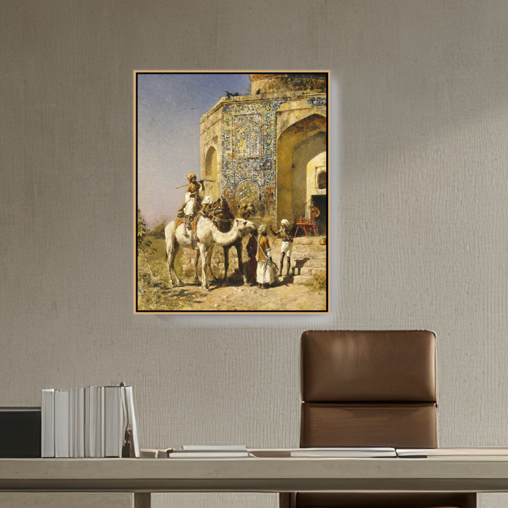 The Old Blue-Tiled Mosque - FLOATING FRAME