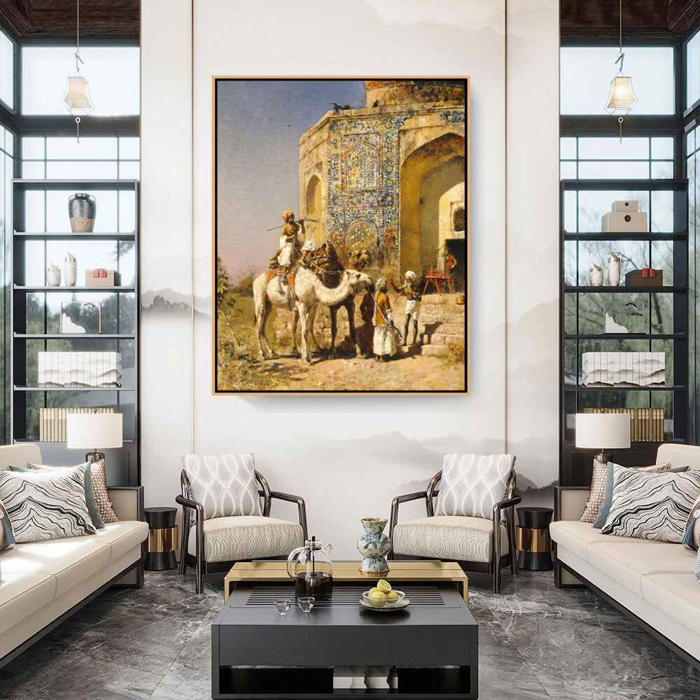 The Old Blue-Tiled Mosque - FLOATING FRAME