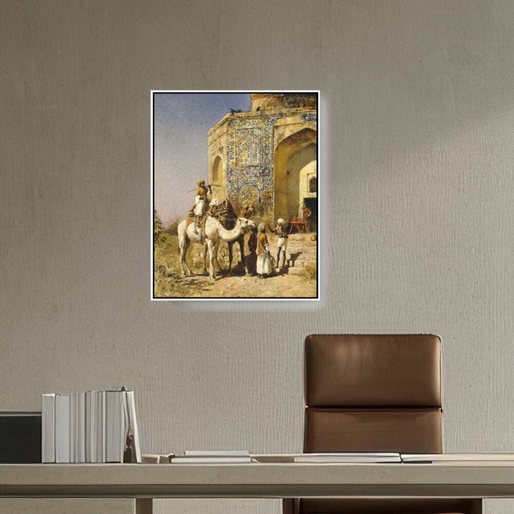 The Old Blue-Tiled Mosque - FLOATING FRAME