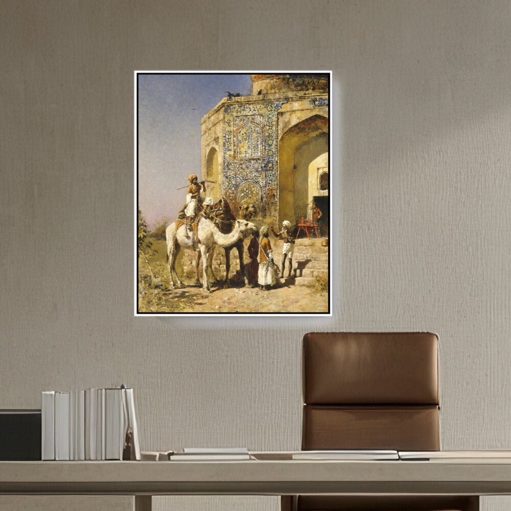 The Old Blue-Tiled Mosque - FLOATING FRAME