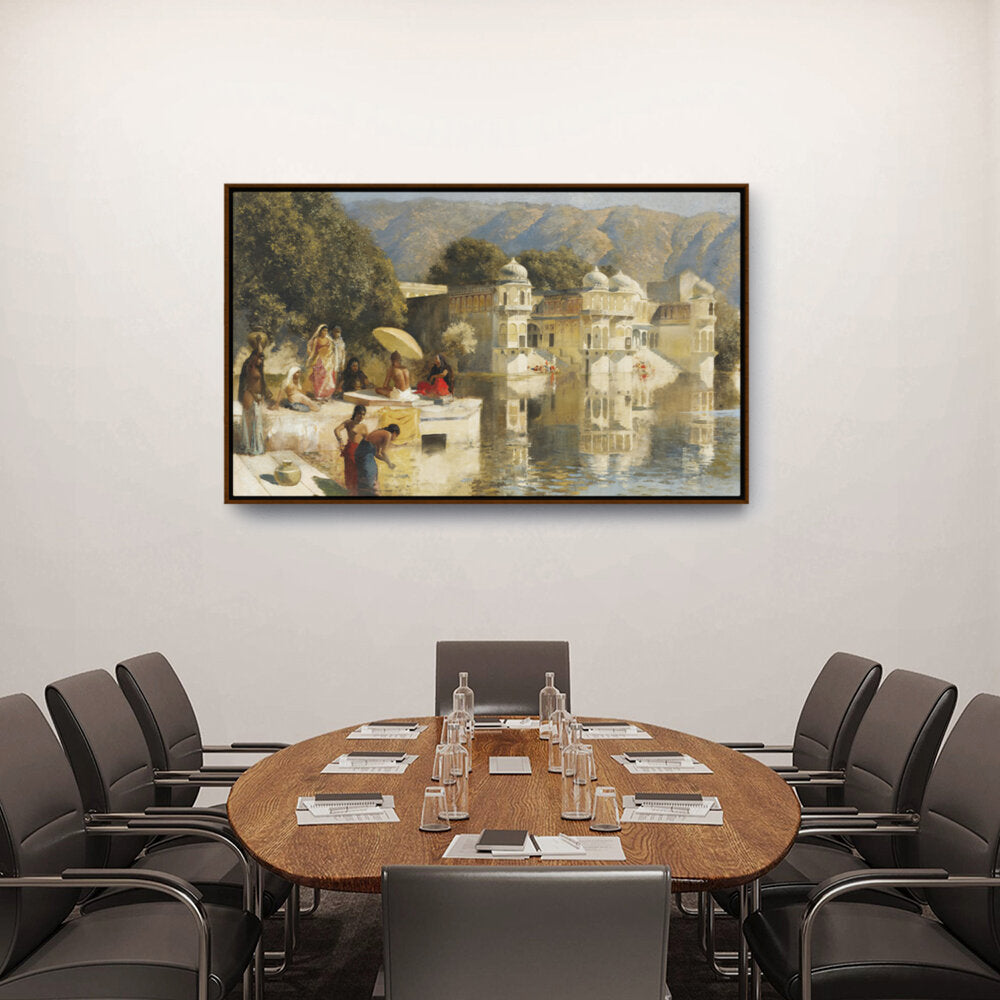 Lake At Oodeypore - FLOATING FRAME