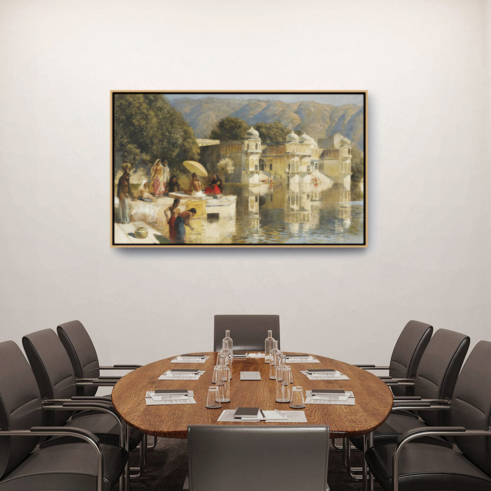 Lake At Oodeypore - FLOATING FRAME