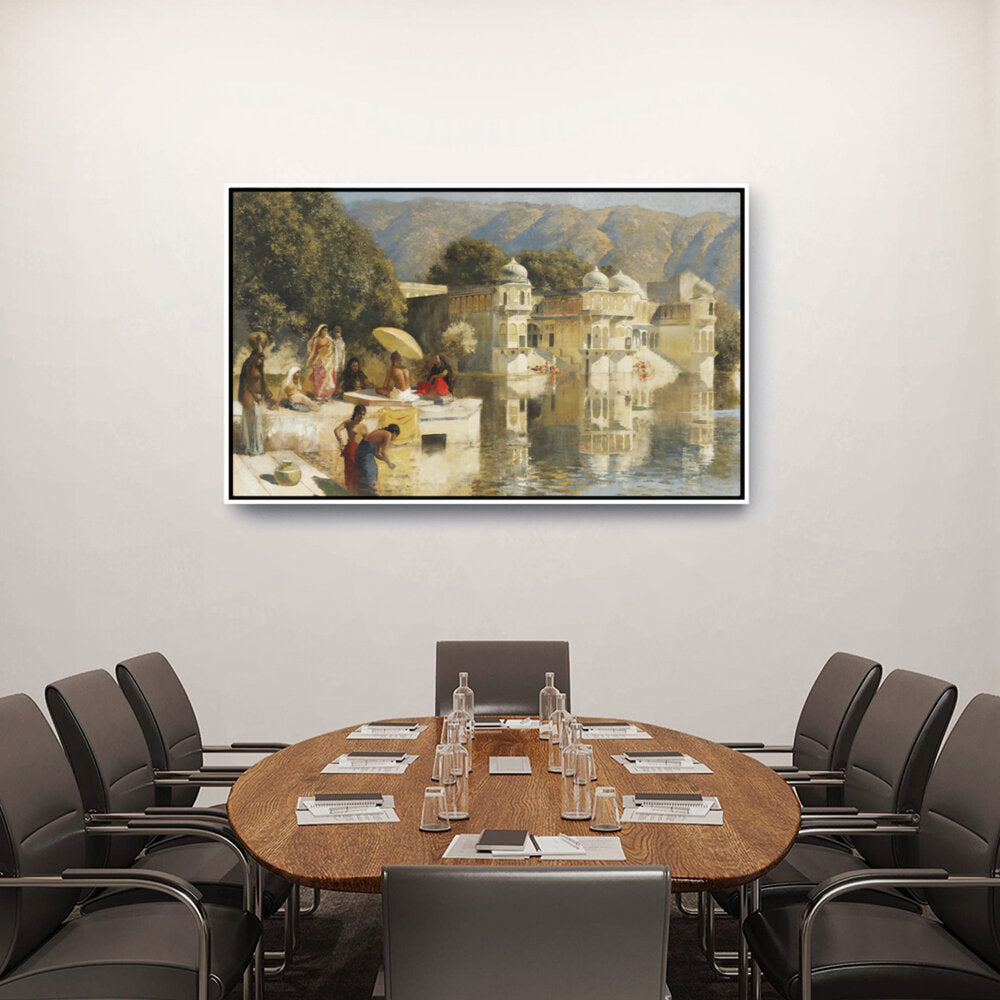Lake At Oodeypore - FLOATING FRAME