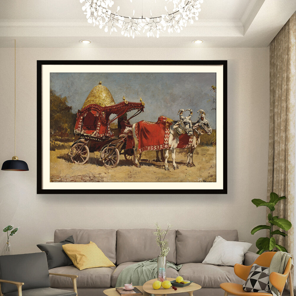 Native Gharry Bullock Cart - WALL MOUNT FRAME