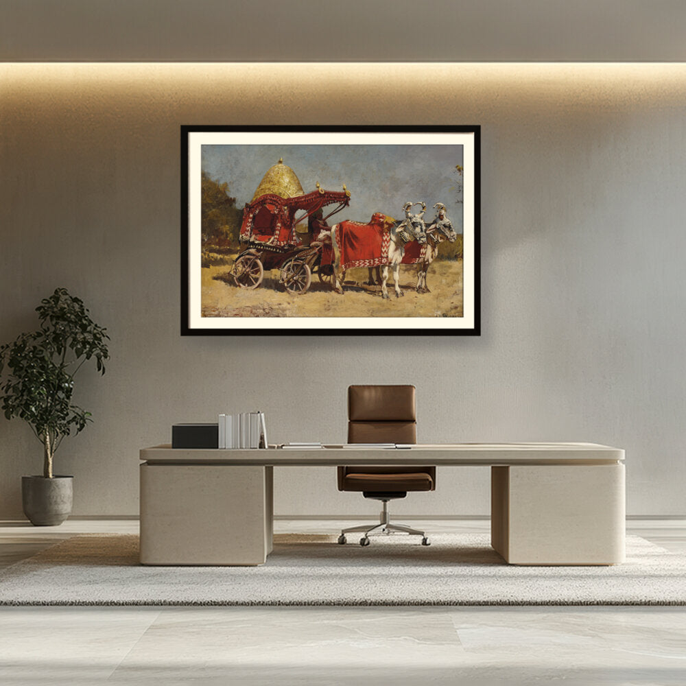 Native Gharry Bullock Cart - WALL MOUNT FRAME