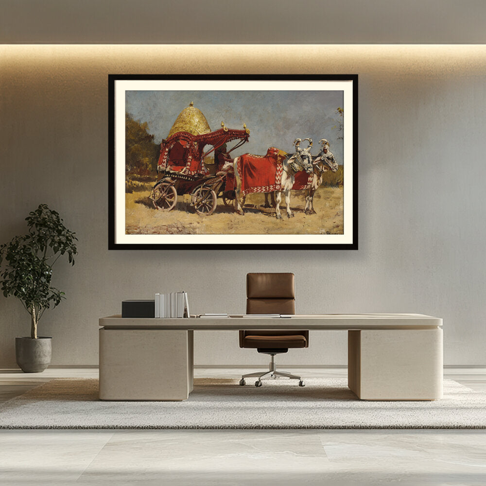 Native Gharry Bullock Cart - WALL MOUNT FRAME